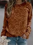 Vintage Crew Neck 3D Printing Sweatshirt