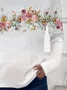 Casual Floral Print Crew Neck Long Sleeve T-shirt