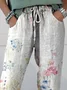 Women Floral Ankle Pants Pants Casual Spring/Fall Trousers