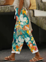 Casual Floral Long Printing Pant