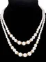 Fashion Imitation Pearl Beaded Necklace Temperament Diamond Double Layer Pearl Sweater Long Chain Necklace