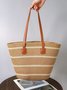 New Straw Bag Women's Summer Handbag Seaside Tote Bag Large Capacity Woven Shoulder Bag High-end Bucket Bag