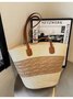 New Straw Bag Women's Summer Handbag Seaside Tote Bag Large Capacity Woven Shoulder Bag High-end Bucket Bag