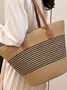New Straw Bag Women's Summer Handbag Seaside Tote Bag Large Capacity Woven Shoulder Bag High-end Bucket Bag