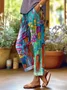 Women Abstract Long Pants Casual Spring/Fall Trousers