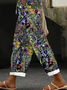 Women Floral Long Pants Casual Spring/Fall Trousers