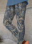 Women Paisley Casual All Season Printing Long Leggings