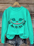 Casual Crew Neck Halloween Sweatshirt