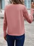 Women Sweatshirt Vintage Crew Neck Lace Jacquard Floral Elegant Top