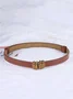 Adjustable Waist Belt For Sweater Dress And Down Jacket With Buckle Hooks, Small Decorative Belt