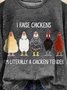 Casual Crew Neck Turkey Sweatshirt