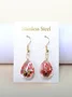 Butterfly Time Gem Dried Flower Gypsophila Lace Flower Pastoral Style Glass Earrings