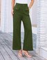 Women Plain Long Pants Vintage Spring/Fall Trousers