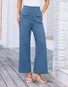 Women Plain Long Pants Vintage Spring/Fall Trousers