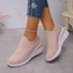 Casual Plain Slip On Block Heel Slip On