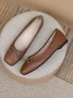 Casual Plain Slip On Flat Heel Ballet