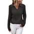 Women Cotton Plain Long Sleeve Comfy Casual Sweater