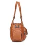 Retro Trendy One-shoulder Crossbody Handbag Washed Soft Leather Women's Bag