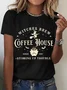 Casual Halloween Crew Neck Short Sleeve T-shirt