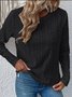 Casual Floral Crew Neck Long Sleeve T-shirt