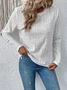 Casual Floral Crew Neck Long Sleeve T-shirt