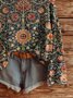 Women Ethnic Long Sleeve Comfy Vintage Sweater