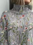 Women Floral Long Sleeve Comfy Casual Sweater