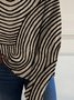 Women Striped Long Sleeve Comfy Casual Sweater