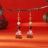 Halloween pumpkin pendant earrings Gothic tassel women's earrings
