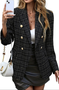 Women Geometric Spring/Fall Outerwear Casual Long Sleeve Shawl Collar Regular Blazer