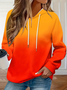 Casual Hoodie Ombre Hoodie Printing