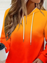 Casual Hoodie Ombre Hoodie Printing