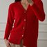 Women Cotton Plain Long Sleeve Comfy Casual Sweater