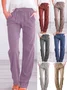 Women Plain Long Pants Casual Spring/Fall Trousers
