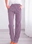 Women Plain Long Pants Casual Spring/Fall Trousers