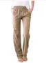 Women Plain Long Pants Casual Spring/Fall Trousers