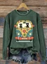Vintage Crew Neck Animal Sweatshirt