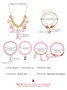Breast Marker Real Gold Electroplated Pink Ribbon Women's Health Pearl Bracelet Necklace Set Ins Shambhala Jewelry