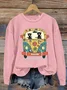 Vintage Crew Neck Animal Sweatshirt