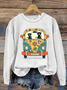 Vintage Crew Neck Animal Sweatshirt