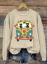 Vintage Crew Neck Animal Sweatshirt