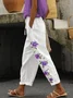 Women Floral Long Pants Casual Spring/Fall Trousers