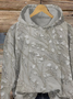 Women Casual Hoodie 3D Floral Printing Loose Comfy Top