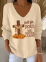 Women Cotton Jesus Copy Long Sleeve Comfy Casual Sweater