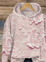 Casual Hoodie 3D Floral Art Print Loose Top