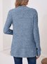 Women Spring/Fall Outerwear Vintage Split Joint Plain Long Sleeve Jacket