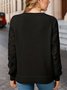 Women Wool Plain Long Sleeve Comfy Casual Jacquard Sweater