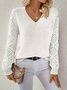 Women Wool Plain Long Sleeve Comfy Casual Jacquard Sweater