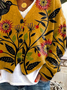 Women Floral Long Sleeve Comfy Casual Printing Cardigan