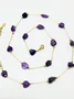 Amethyst Fashionable Temperament Daily Commuting Simple Versatile Bracelet Clavicle Chain Sweater Chain